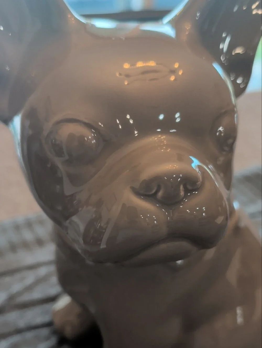 Threshold French Bulldog Cookie/Dog Treat Jar Taupe Grey